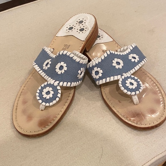 Jack, Rogers flip-flops blue and white size 9 - Picture 1 of 5